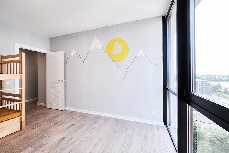 After bathroom renovation